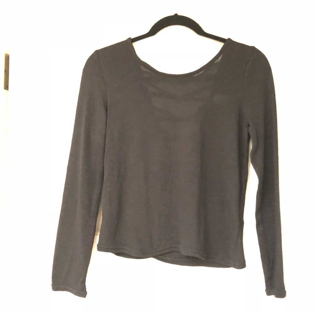 🍂NWOT Fall Black Long Sleeve Top